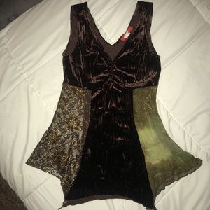 Fairy green&brown shirt